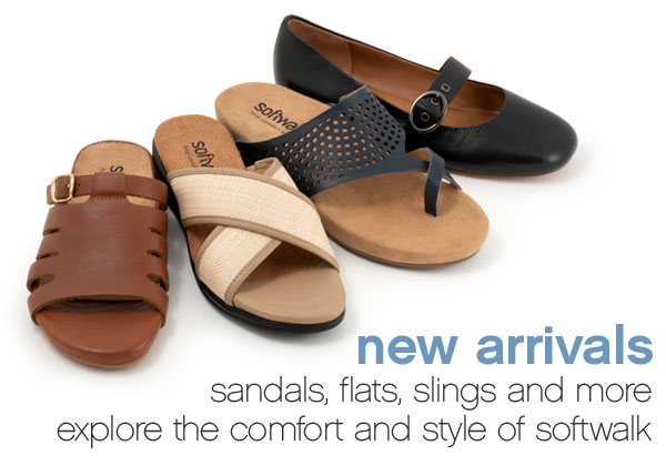 New Arrivals. Sandals, flats, slings and more - explore the comfort and style of SoftWalk.