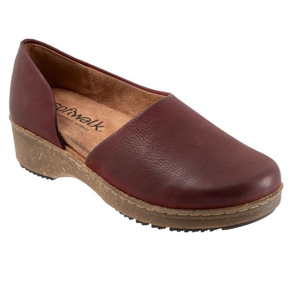 Addie Dark Red Nubuck