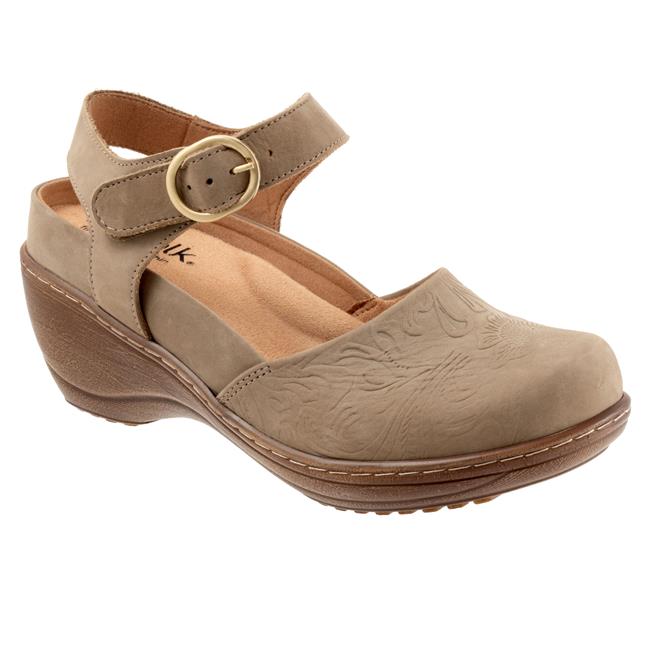 Mabelle Tooling Taupe Nubuck